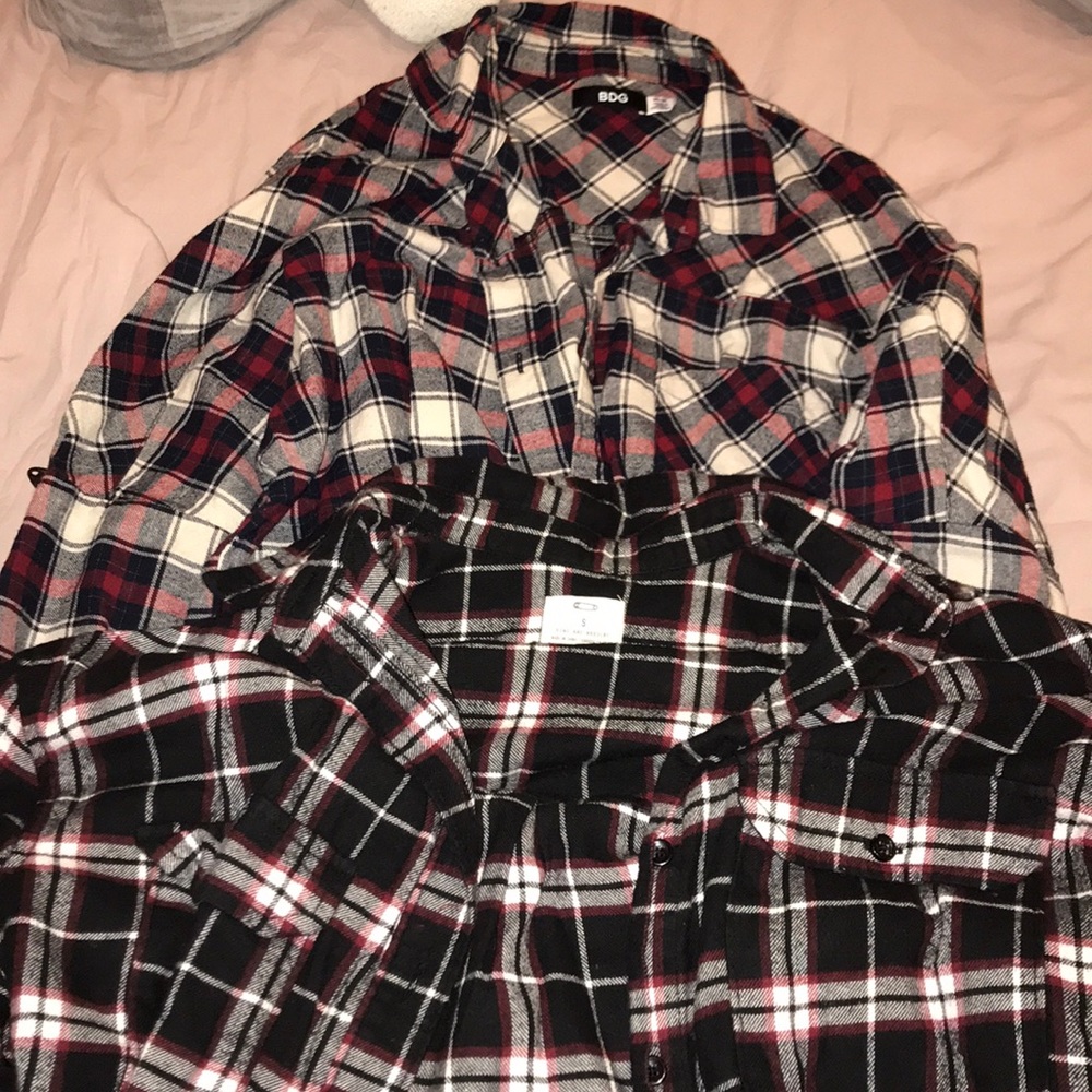 2 Urban Outfitters CHECKERED FLANNELS